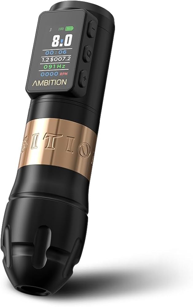 その他 Ambition vibe max tattoo machin Ambition Vibe Max Wireless Tattoo Machine with 1800mAh LED